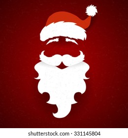 Abstract Santa Claus vector silhouette 