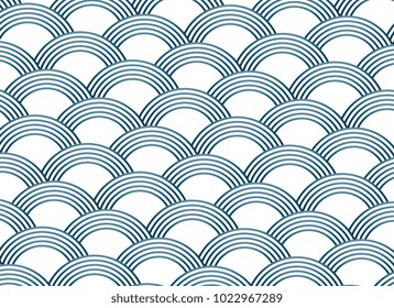 abstract sashiko style vector pattern