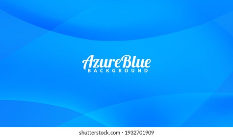 Abstract saturated azure blue wallpaper. Simple vector graphic background with gradient