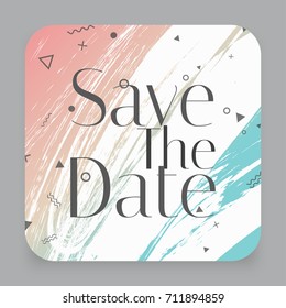 Abstract save the date card. Abstract universal background. Vector illustration