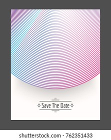 Abstract save the date card. Abstract universal background. Vector illustration