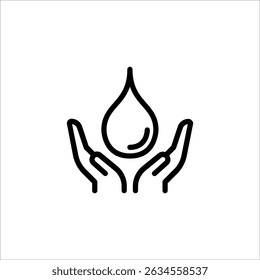 Abstract Save Water Awareness Vector Design with Droplet Element