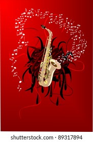 Abstract saxophone