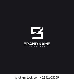 Resumen SB, BS, S, B Logotipo Cartas Basadas En El Vector De Icono De Monograma Inicial.