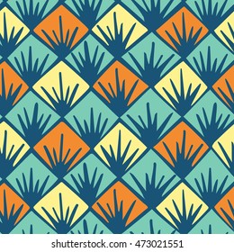 Abstract scale decorative vector seamless pattern