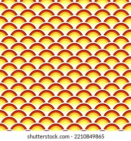 abstract scale pattern, Japanese traditional ornament pattern seamless fish scale pattern
