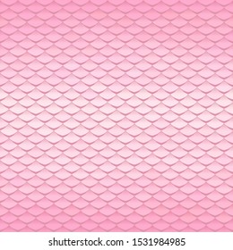 Abstract scale pattern. Roof tiles background. Pink squama texture