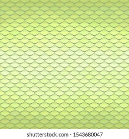 Abstract scale pattern. Roof tiles background. Light green squama texture