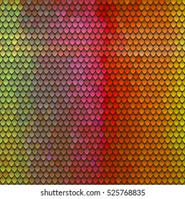 Abstract scale pattern. Roof tiles background. Color squama texture.