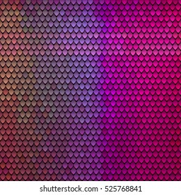 Abstract scale pattern. Roof tiles background. Color squama texture.
