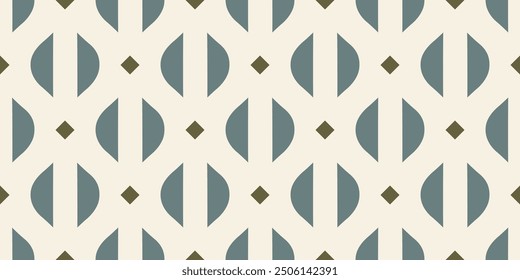 Abstract scale shape common geometric motif elegant pattern continuous background half circle texture. Modern oriental style ornament design textile fabric swatch. Easy to recolor allover print block.