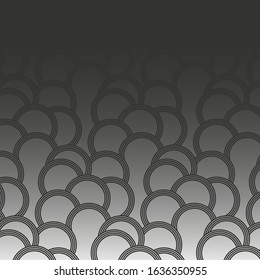 abstract scales gradient square background in silver shades