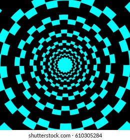 Abstract the scalloped circles. Vector background. Gear background