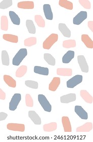 abstract Scandi style hand painted pattern background design