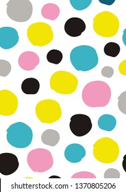 Abstract scandinavian pattern. Hand drawn modern pattern for posters, cards, notebook pages.