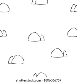 Abstract scandinavian seamless  pattern. Hand drawn modern pattern for posters, cards, t-shirts.	

