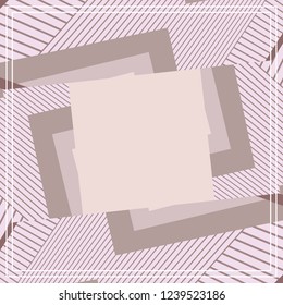 Abstract scarf design with diagonal line pattern