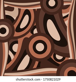 Abstract scarf design textile vector illustrations