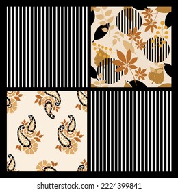 Abstract scarf design. Vector Illustration.