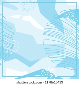 Abstract scarf on blue background
