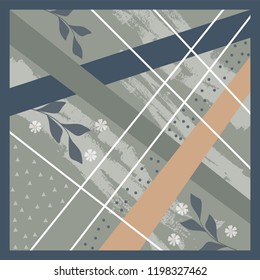 Abstract scarf pattern design