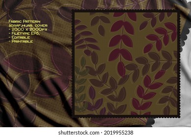 Resumen de diseño de patrones de bufanda con adorno floral. Motivo de hijab
