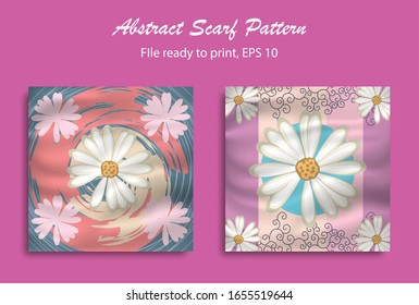 Abstract scarf pattern design for hijab, blanked, pillow, etc