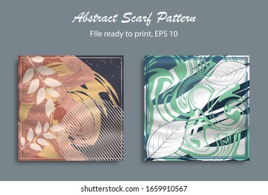 Abstract scarf pattern design for hijab, blanked, pillow, etc