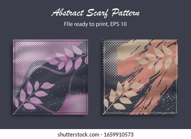 Abstract scarf pattern design for hijab, blanked, pillow, etc