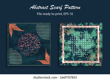 Abstract scarf pattern design for hijab, blanked, pillow, etc