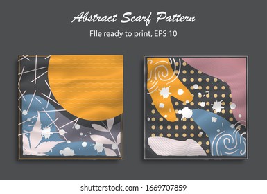 Abstract scarf pattern design for hijab, blanked, pillow, etc
