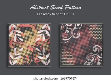 Abstract scarf pattern design for hijab, blanked, pillow, etc