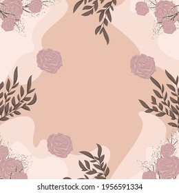Abstract scarf pattern design in rose pink color