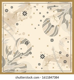 Abstract scarf pattern. Hijab design