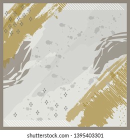 abstract scarf pattern on gray background