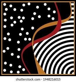 Abstract scarf pattern.Vector design for fashion prints and backgrounds.