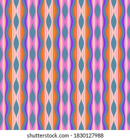 Abstract scarf print. Seamless pattern with geometric shapes. Template for textile design, cards, gift wrappings.