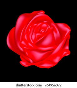abstract scarlet rose