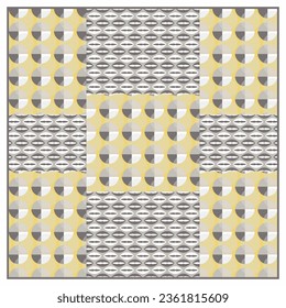Abstract scarves and silk design motif. Hijab pattern ornament