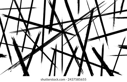Trazos de pincel de pintura dispersos abstractos Vector de superposición transparente angustiado