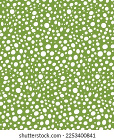 Resumen Diseminación de los puntos aleatorios sin costura Patrón vectorial de moda Colores de moda de diseño de puntos desordenados Perfecto para la impresión de tela de Allover o envolver papel Tonos blancos verdes