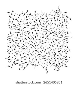 Abstractas patrón de fragmentos dispersos sobre fondo blanco