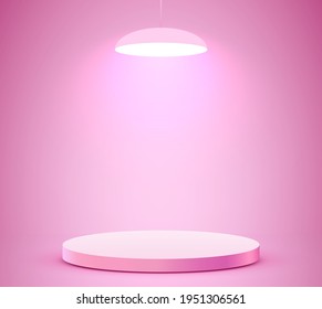 Abstract scene background. Cylinder podium background. Product presentation, mock up, show cosmetic product, Podium, stage pedestal or platform. Vector illustration