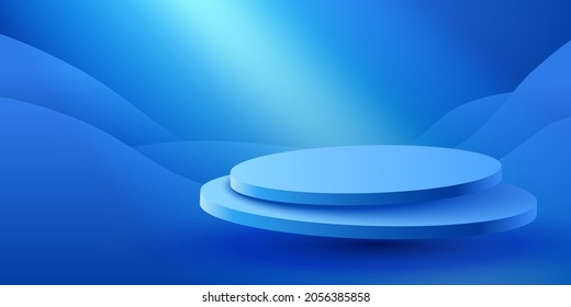 Abstract scene background. Product presentation, mock up, show cosmetic product, Podium, stage pedestal or platform. Vector illustration