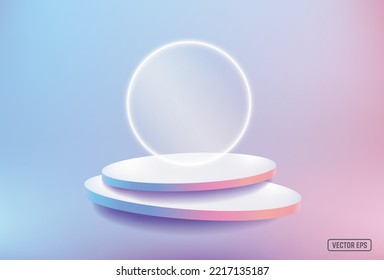 Abstract scene background. Product presentation, mock up, show cosmetic product, Podium, stage pedestal or platform. VECTOR EPS