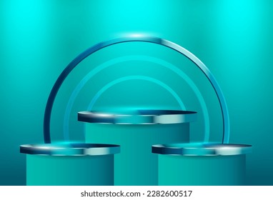 Abstract scene background. Product presentation, mock up, show cosmetic product, Podium, stage pedestal or platform. Vector illustration