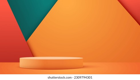 Abstrakter Hintergrund der Szene. Produktpräsentation, Muster, zeigen kosmetisches Produkt, Podium, Bühnenboden oder Plattform. Vektorgrafik
