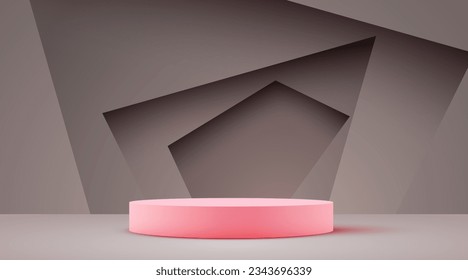 Abstrakter Hintergrund der Szene. Produktpräsentation, Muster, zeigen kosmetisches Produkt, Podium, Bühnenboden oder Plattform. Vektorgrafik