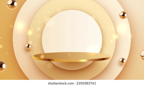 Abstract scene background. Product presentation, mock up, show cosmetic product, Podium, stage pedestal or platform. Vector illustration