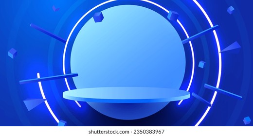 Abstract scene background. Product presentation, mock up, show cosmetic product, Podium, stage pedestal or platform. Vector illustration